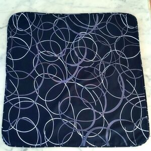 NWOT. IKEA 100% Cotton Large Multicolor Design Accent Pillow with Zipper Closure